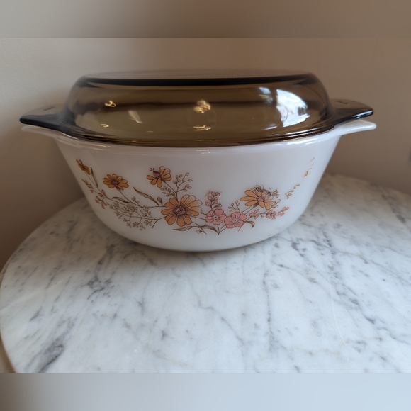 Pyrex Country Autumn Made In England Vintage Bakeware With Lid - Picture 4 of 12